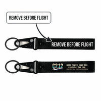 Thumbnail for CASA C-212-200 Aviocar Hawk-Shaped Key Chains - Black - Original - Remove Before Flight