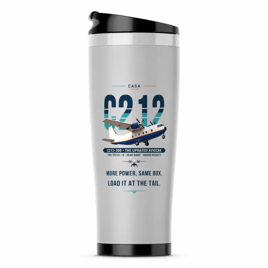 CASA C-212-200 Aviocar - Original - Stainless Steel (No Holder) - Light Gray