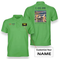 Thumbnail for CASA C-212-200 Aviocar - Poster - Double-Side Polo - Light Green + Name