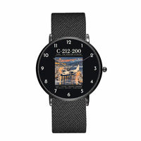 Thumbnail for CASA C-212-200 Aviocar - Poster - Slim Mesh - Black and Stainless Steel Strap