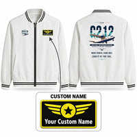 Thumbnail for CASA C-212-200 Aviocar Stylish Jackets - Baseball Collar - Original + Name - White
