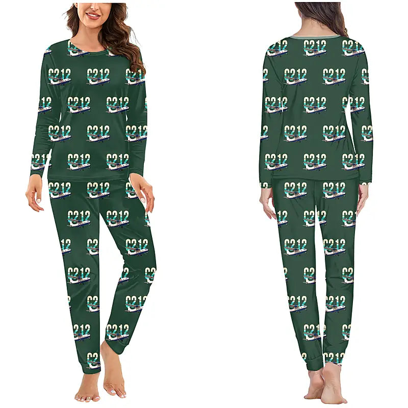 CASA C-212-200 Aviocar - Women Pajamas - Original Pattern - Dark Green