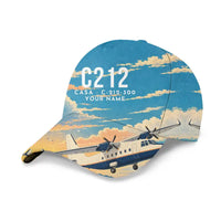Thumbnail for CASA C-212-300 Aviocar 3D All-Over Print Clothing - Cap - 3D + Name