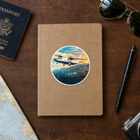 Thumbnail for CASA C-212-300 Aviocar - 3D + Name - Circle Sticker - Notebook