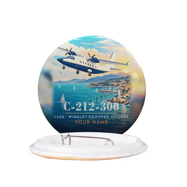 CASA C-212-300 Aviocar - 3D + Name - Pin - Full Print