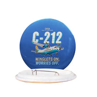 Thumbnail for CASA C-212-300 Aviocar - Cartoon - Pin - Blue