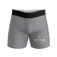Thumbnail for CASA C-212-300 Aviocar - Men Boxers - Heritage + Name - Gray