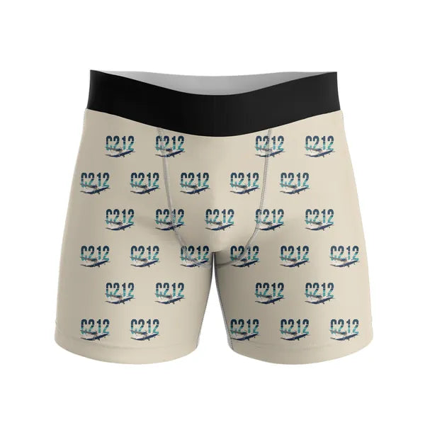 CASA C-212-300 Aviocar - Men Boxers - Original Pattern - Beige