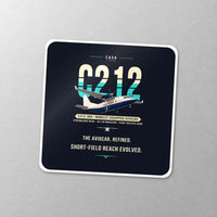 Thumbnail for CASA C-212-300 Aviocar - Original - Square Sticker - Close-up