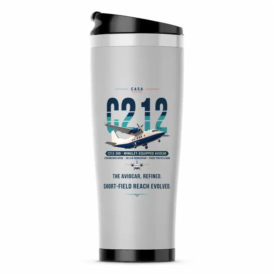 CASA C-212-300 Aviocar - Original - Stainless Steel (No Holder) - Light Gray