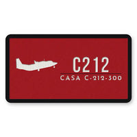 Thumbnail for CASA C-212-300 Aviocar Patches - Rectangle - Red White