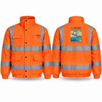 Thumbnail for CASA C-212-300 Aviocar Reflective Winter Jackets - Poster - Orange