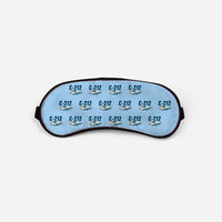 Thumbnail for CASA C-212-400 Aviocar - Cartoon Pattern - Sleep Mask - Light Blue
