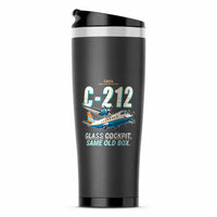Thumbnail for CASA C-212-400 Aviocar - Cartoon - Stainless Steel (No Holder) - Gray