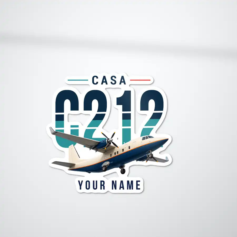 CASA C-212-400 Aviocar - Original Die-Cut + Name - Die-Cut - White Car