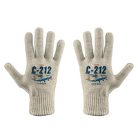 Thumbnail for CASA C-212-400 Aviocar - Gloves - Full - Cartoon + Name - Beige