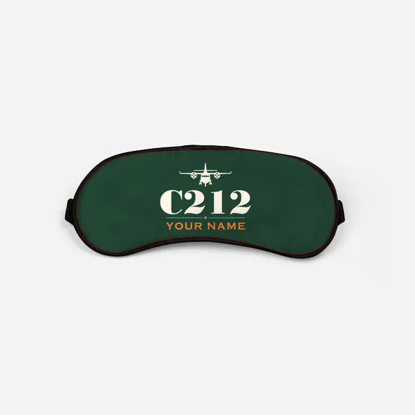 CASA C-212-400 Aviocar - Heritage + Name - Sleep Mask - Dark Green