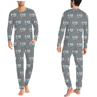 Thumbnail for CASA C-212-400 Aviocar - Men Pajamas - Cartoon Pattern - Gray