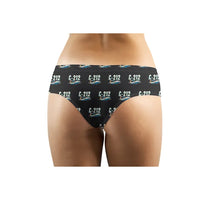 Thumbnail for CASA C-212-400 Aviocar - Women Panties - Cartoon Pattern - Black - Back