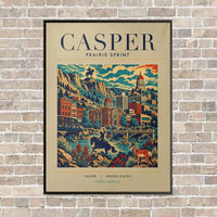 Thumbnail for CASPER - Poster - Canvas Framed - Beige