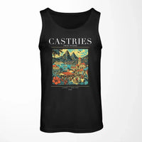 Thumbnail for CASTRIES - Poster - Tank Top - Black