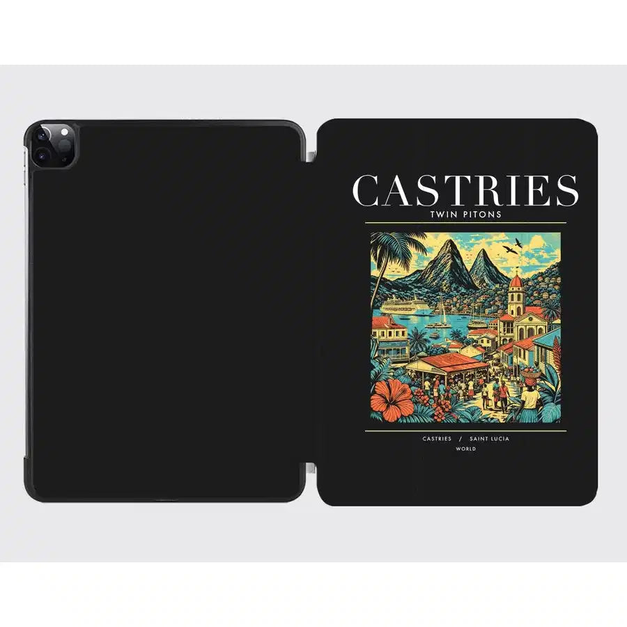 CASTRIES - Poster - iPad Case - Black