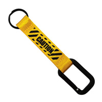 Thumbnail for CAUTION & Text Designed Mountaineer Style Key Chains