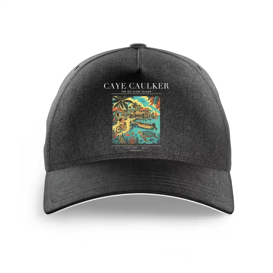 CAYE CAULKER - Poster - Hat - Black