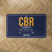 Thumbnail for Canberra Airport (CBR) Carpets - Carpet Rectangle - ID Tag + Name - Dark Blue V2