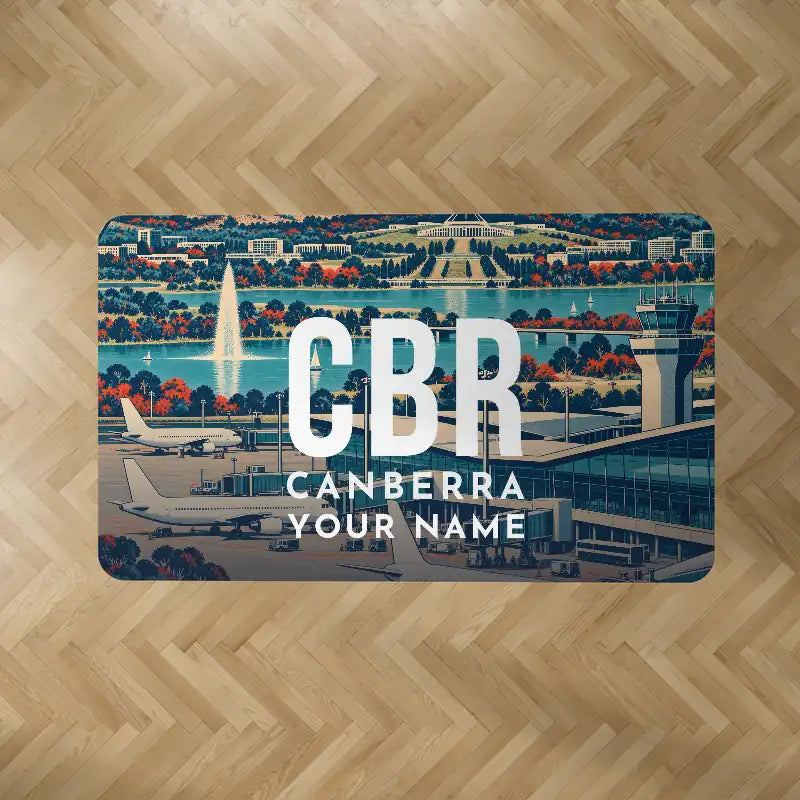 Canberra Airport (CBR) Carpets - Carpet Rectangle - Scene + Name V2