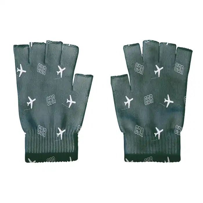 Canberra Airport (CBR) Gloves - Gloves - Cut - Pattern - Dark Green