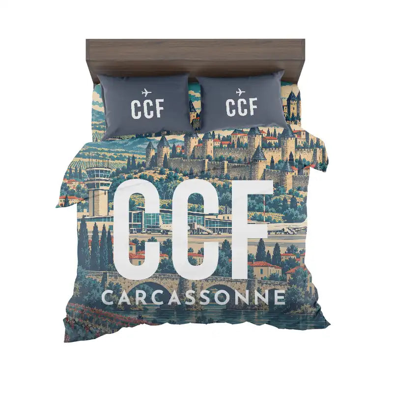 Carcassonne Airport (CCF) Bedding Sets & Blankets - Bedding Set - Scene