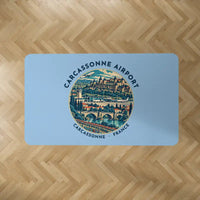 Thumbnail for Carcassonne Airport (CCF) Carpets - Carpet Rectangle - Badge - Light Blue V2