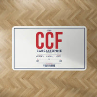Thumbnail for Carcassonne Airport (CCF) Carpets - Carpet Rectangle - ID Tag + Name - White V2