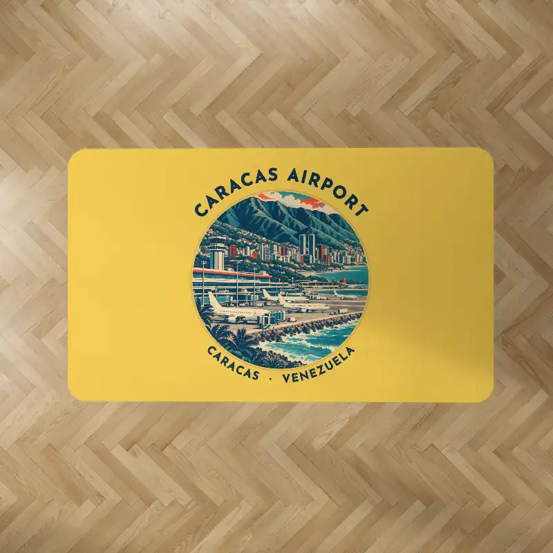Simon Bolivar International Airport (Maiquetia) (CCS) Carpets - Carpet Rectangle - Badge - Yellow V2