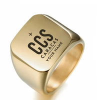 Thumbnail for Simon Bolivar International Airport (Maiquetia) (CCS) Rings - Ring - Golden + Name