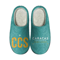 Thumbnail for Simon Bolivar International Airport (Maiquetia) (CCS) Slippers & Flip Flops - Slippers - Cotton - Code - Different - Turquoise