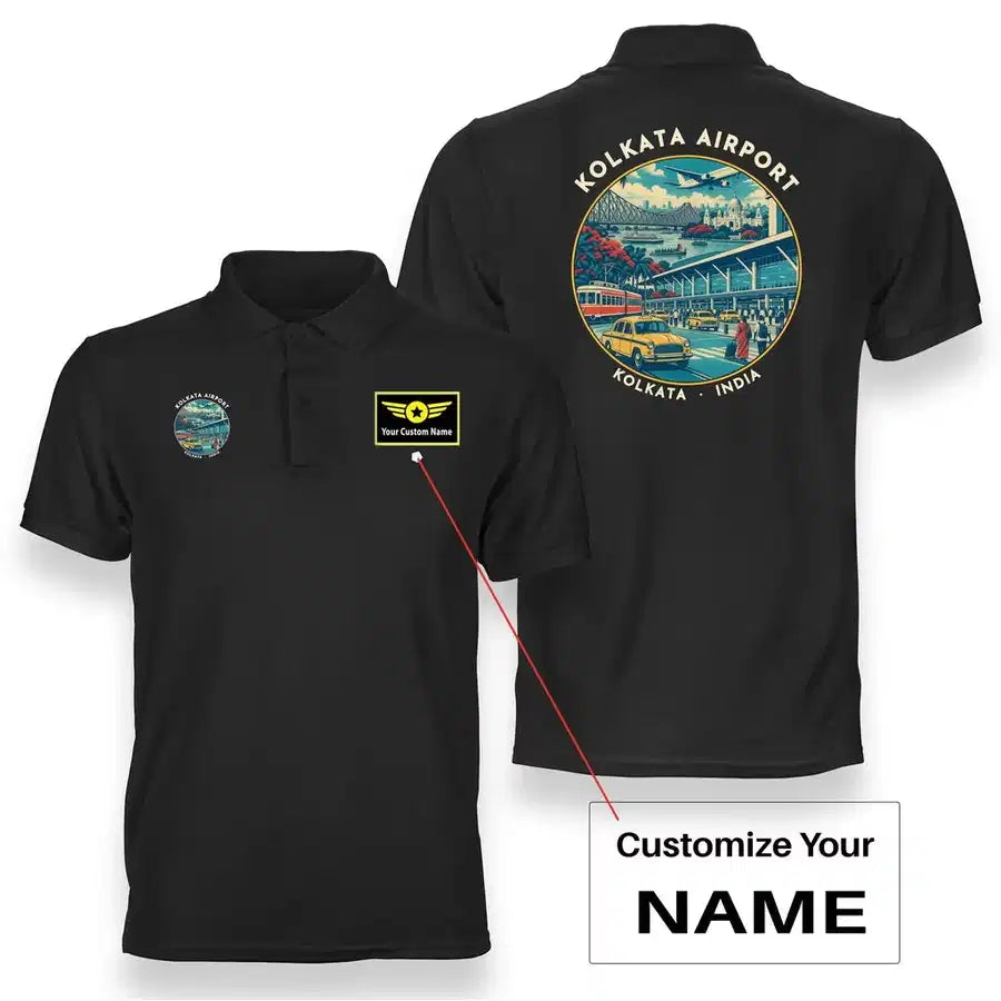 CCU - Badge - Double-Side Polo - Black + Name