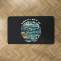 Thumbnail for Netaji Subhash Chandra Bose International Airport Kolkata (CCU) Carpets - Carpet Rectangle - Badge - Black V2