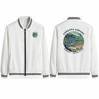 Thumbnail for Merle K. (Mudhole) Smith Airport (CDV) Stylish Jackets - Baseball Collar - Badge - White