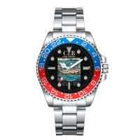 Thumbnail for Mactan-Cebu International Airport (CEB) Aviator Watches - Poster - Premium Diver - Blue & Red
