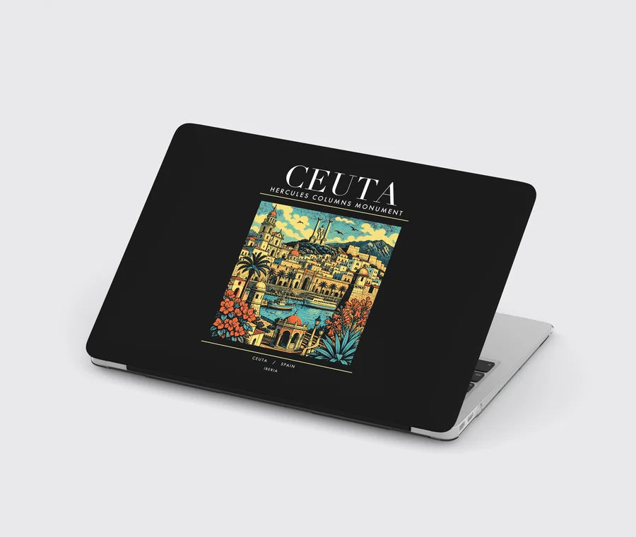 CEUTA - Poster - MacBook Case - Black