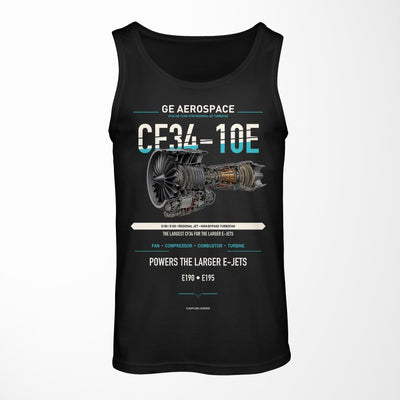 CF34-10E design on black tank top