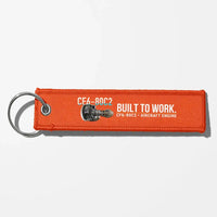 Thumbnail for GE CF6-80C2 Engine Aviator Key Chains - Orange