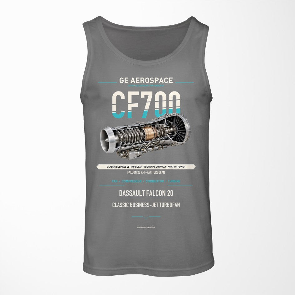 CF700 design on gray tank top