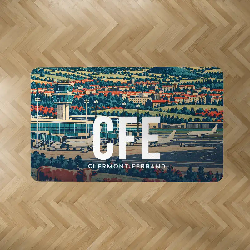 Clermont-Ferrand Auvergne Airport (CFE) Carpets - Carpet Rectangle - Scene V2