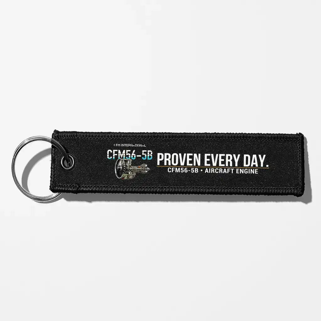 CFM CFM56-5B Engine Aviator Key Chains - Black