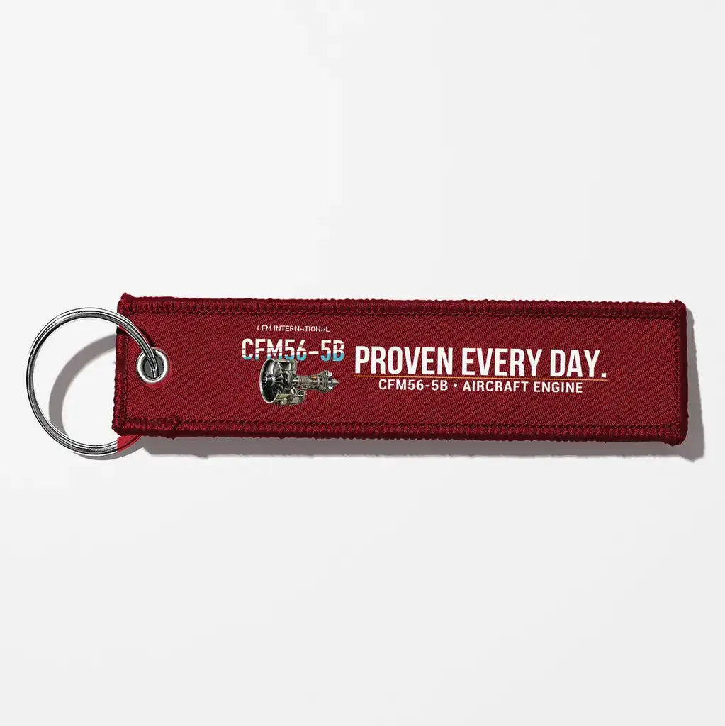 CFM CFM56-5B Engine Aviator Key Chains - Dark Red