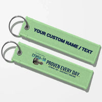 Thumbnail for CFM CFM56-5B Engine Aviator Key Chains - Light Green - Personalized