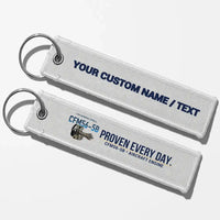 Thumbnail for CFM CFM56-5B Engine Aviator Key Chains - White - Personalized